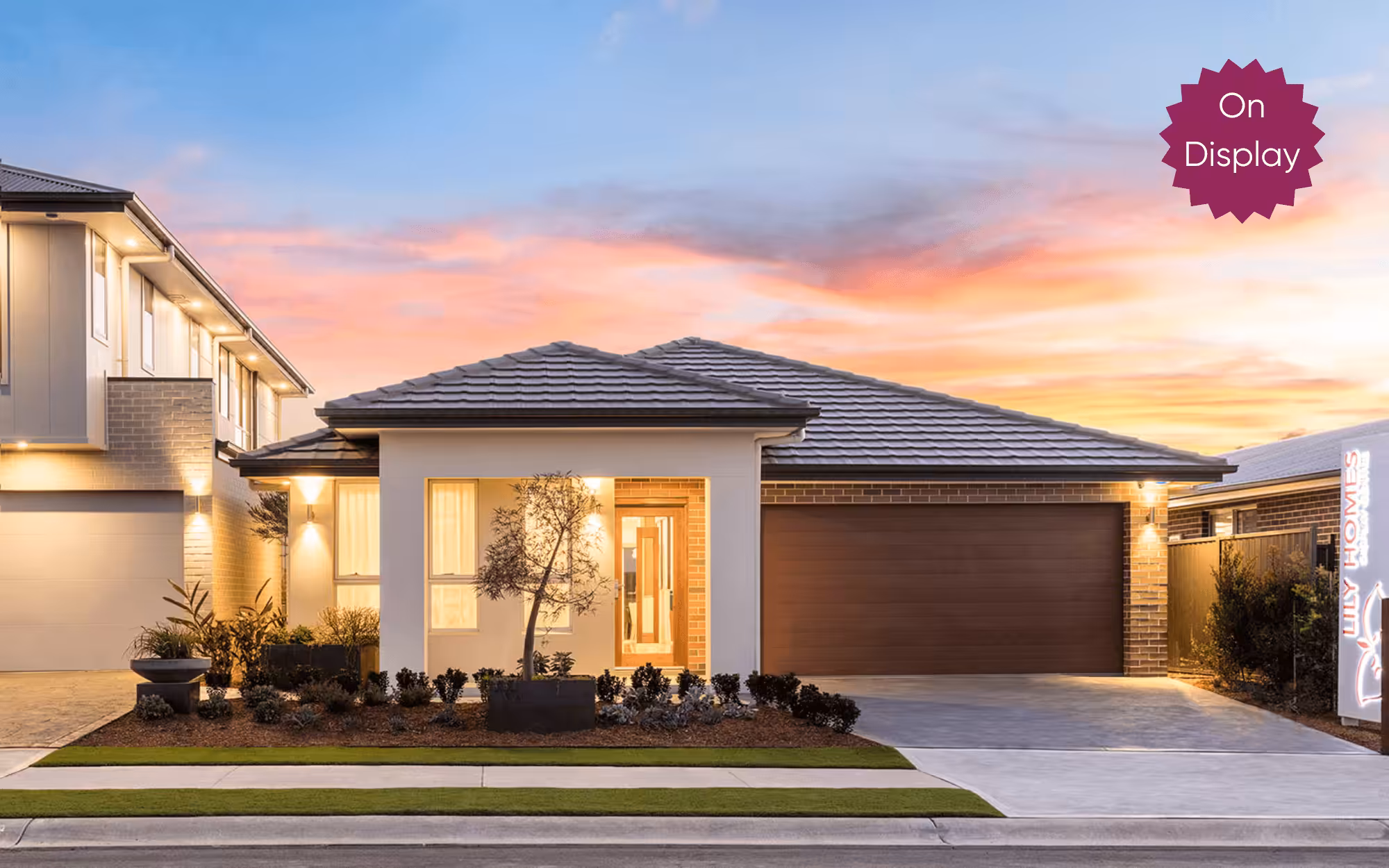 Aura single storey facade