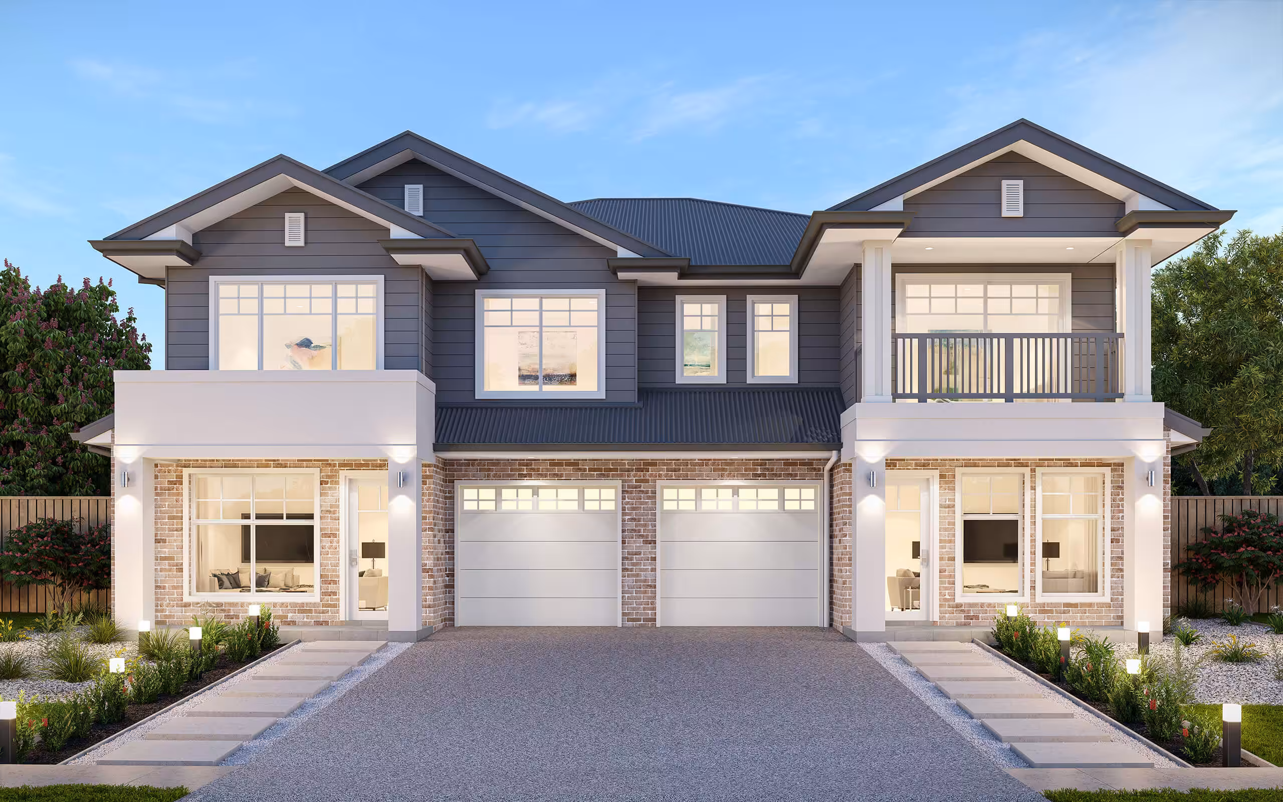 Aura single storey facade