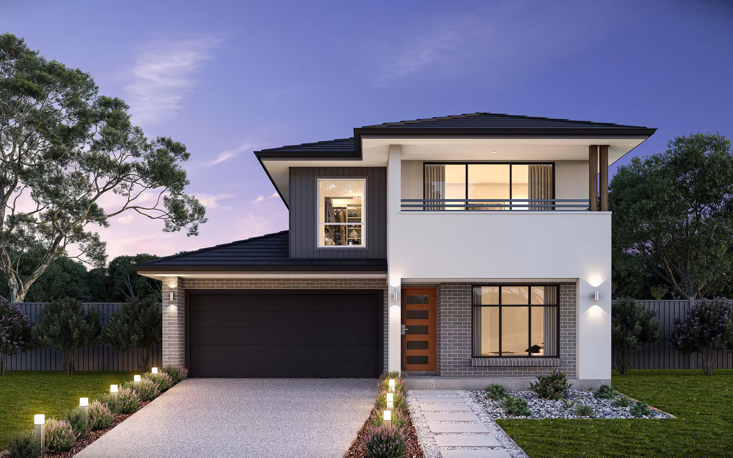 Aura single storey facade