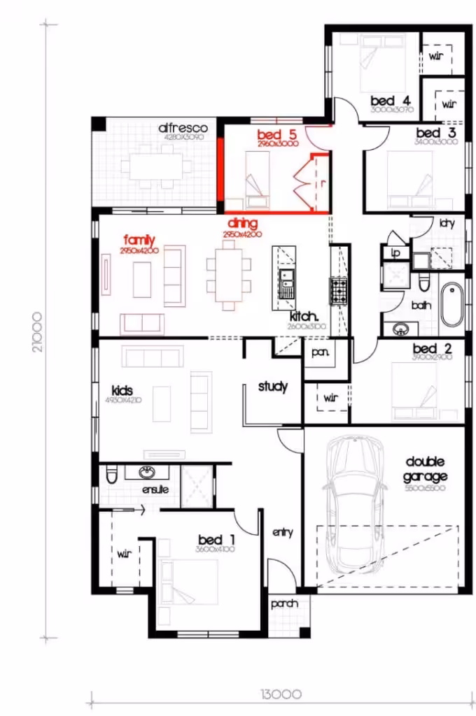 Sunflower-25-Bed-5-Option